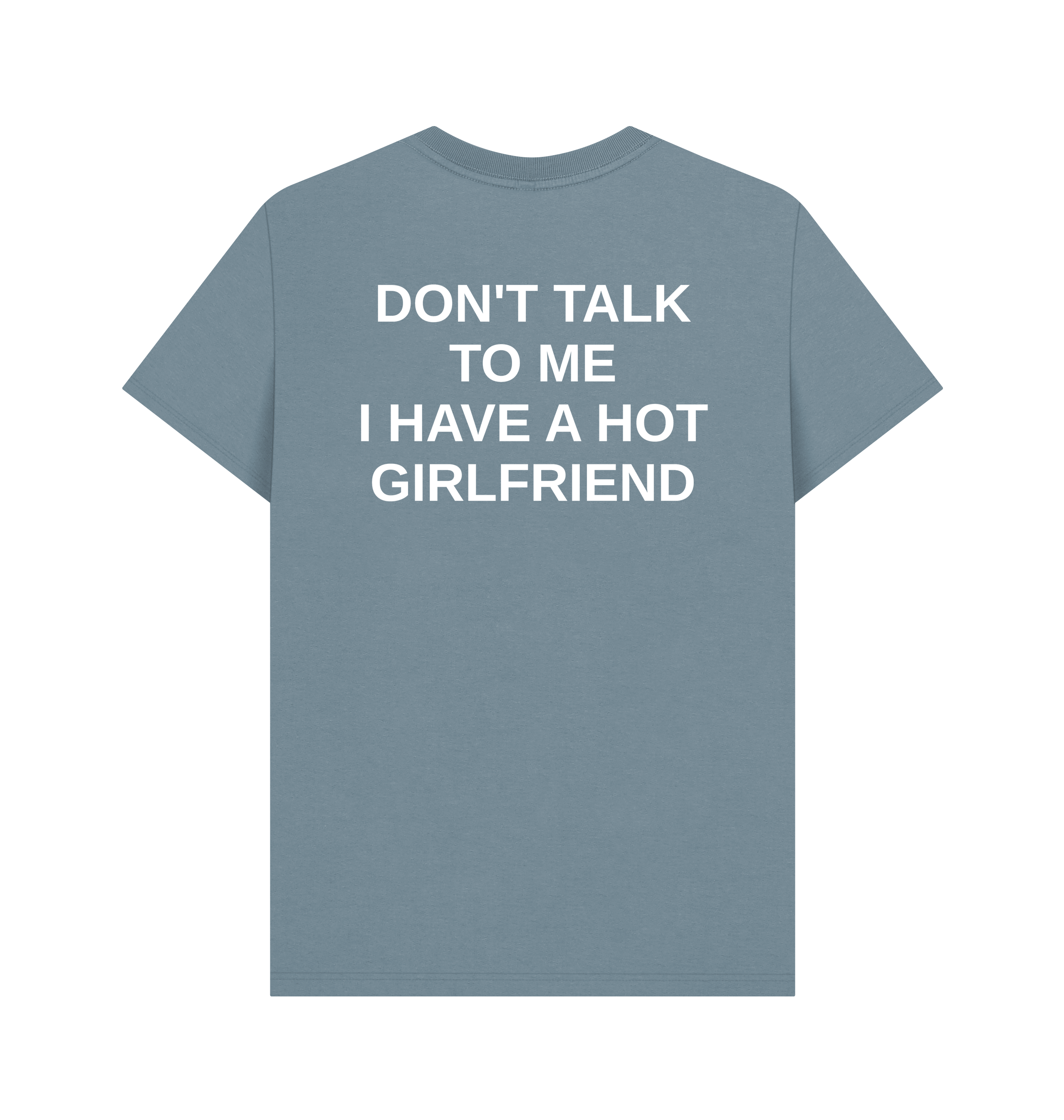 Stone Blue Printed T-shirt Back