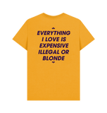 Mustard Printed T-shirt Back