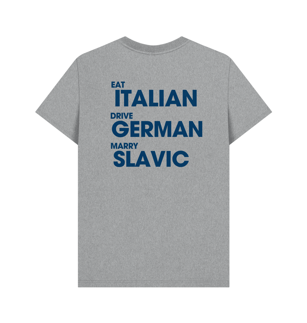 Athletic Grey Printed T-shirt Back