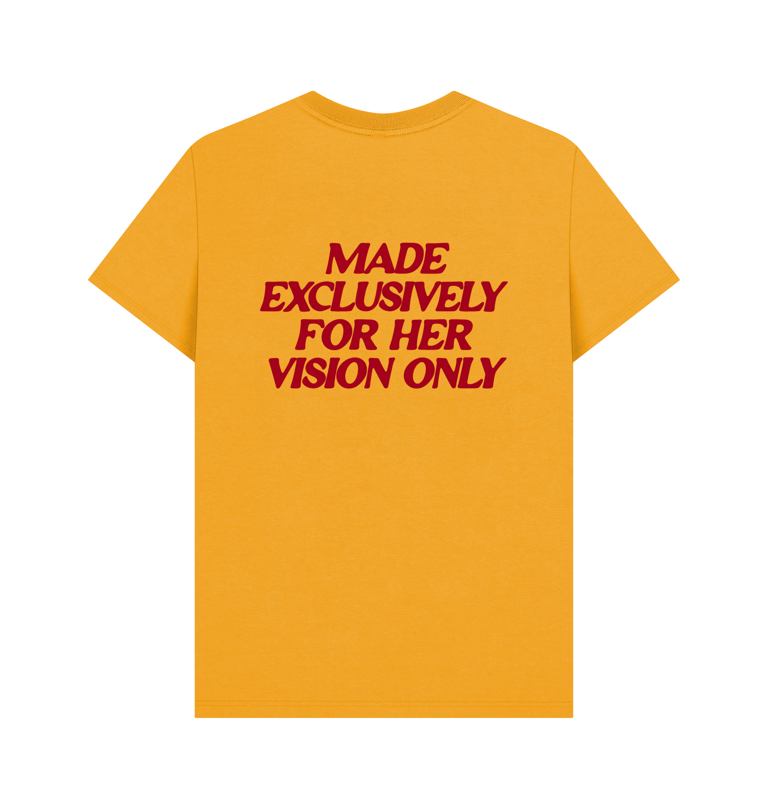 Mustard Printed T-shirt Back