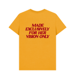 Mustard Printed T-shirt Back