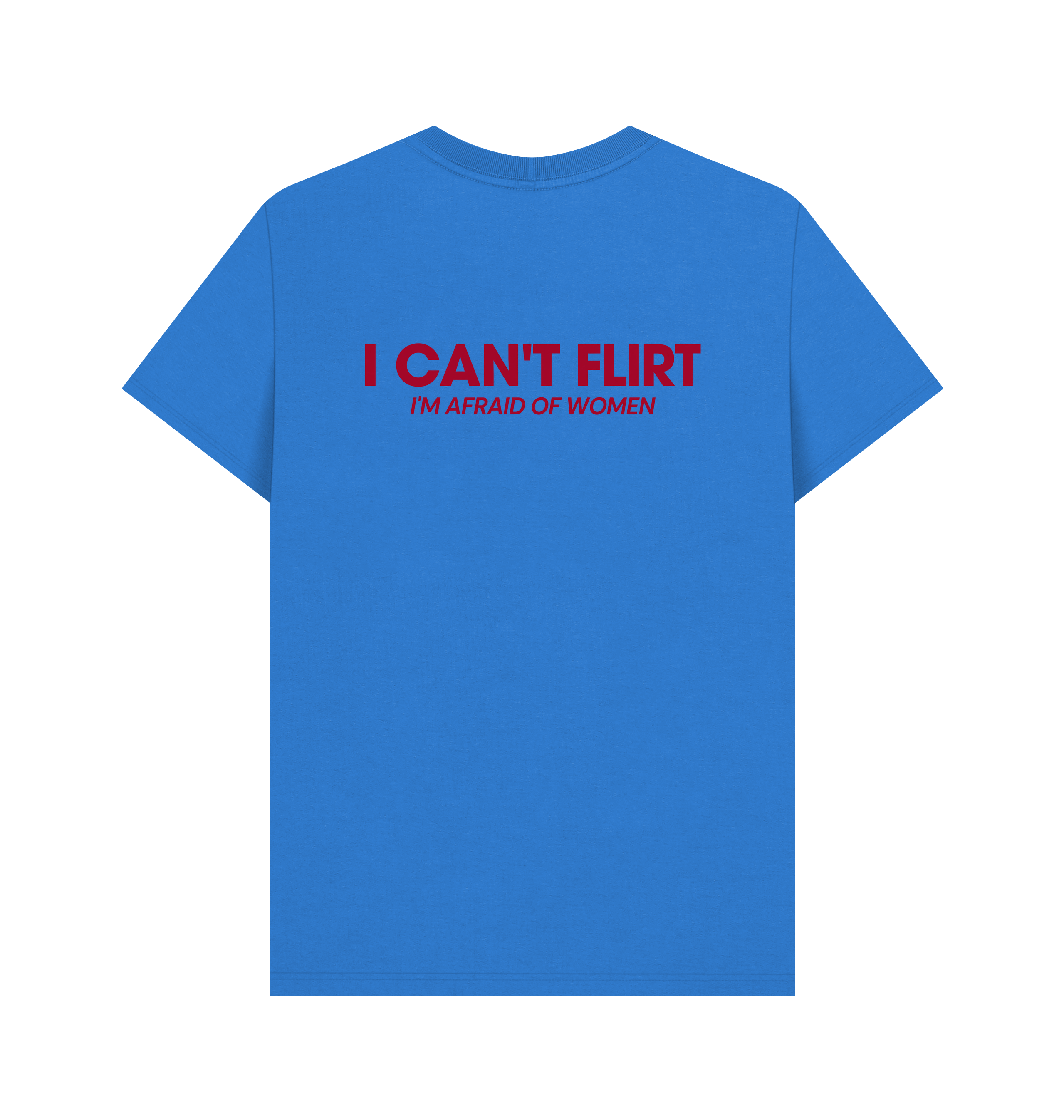 Bright Blue Printed T-shirt Back