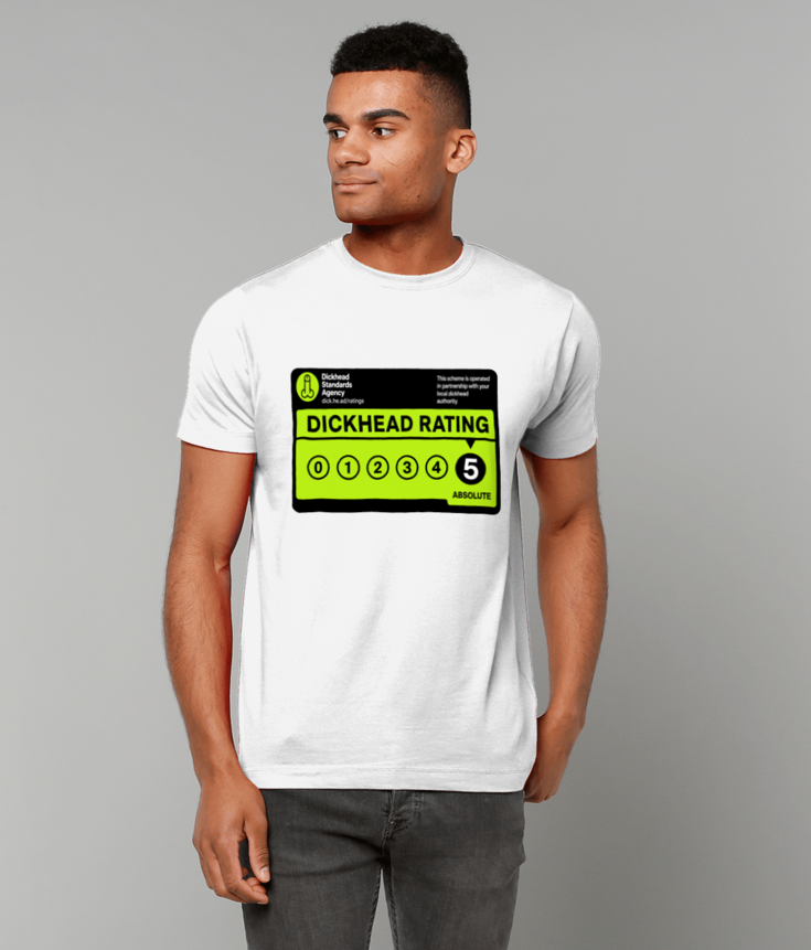 378 Dickhead Rating Rude Funny T-shirt Tee