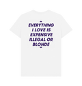 White Printed T-shirt Back