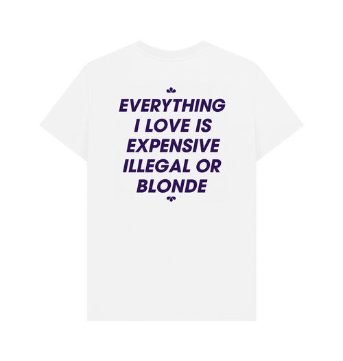 White Printed T-shirt Back