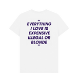 White Printed T-shirt Back