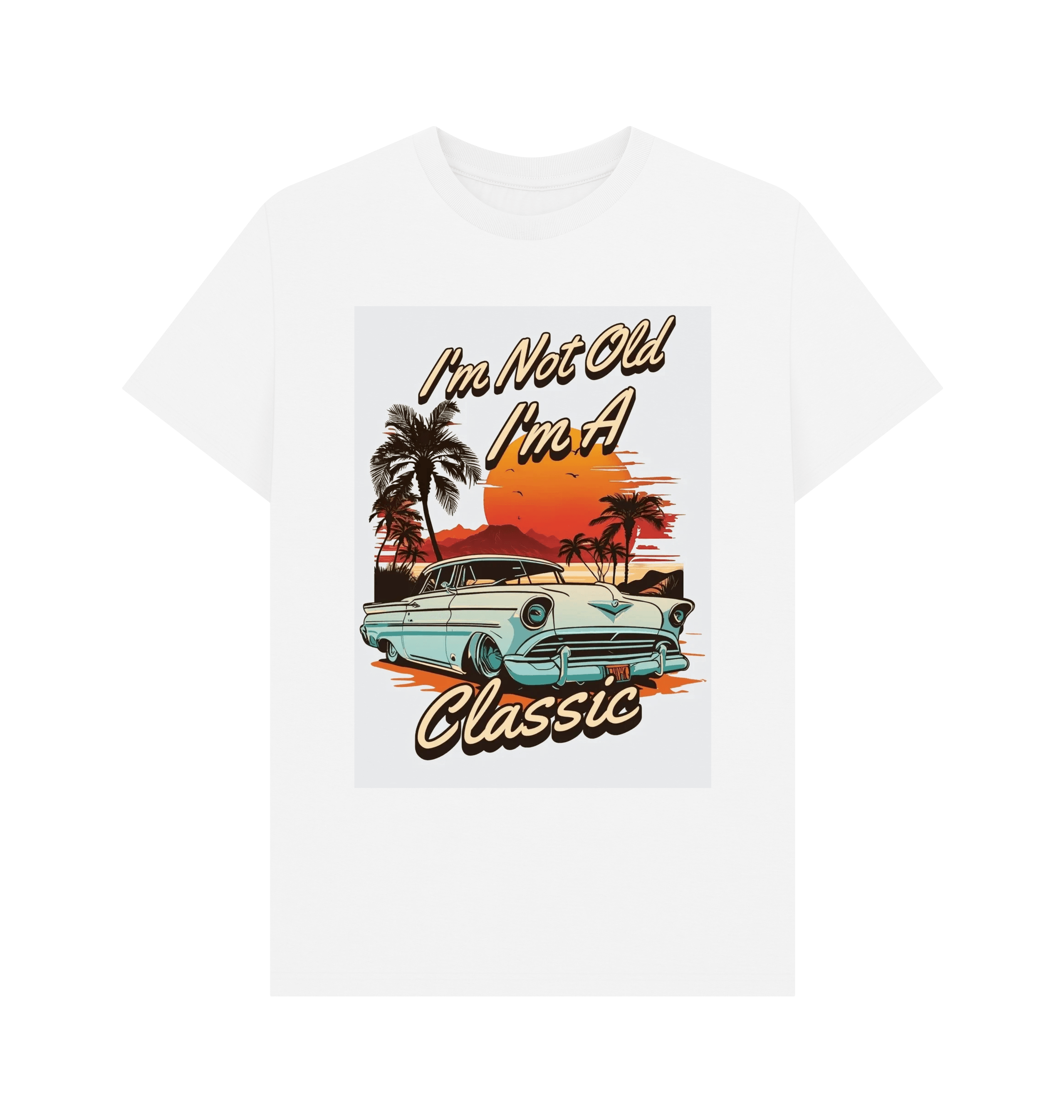 White Printed T-shirt Front