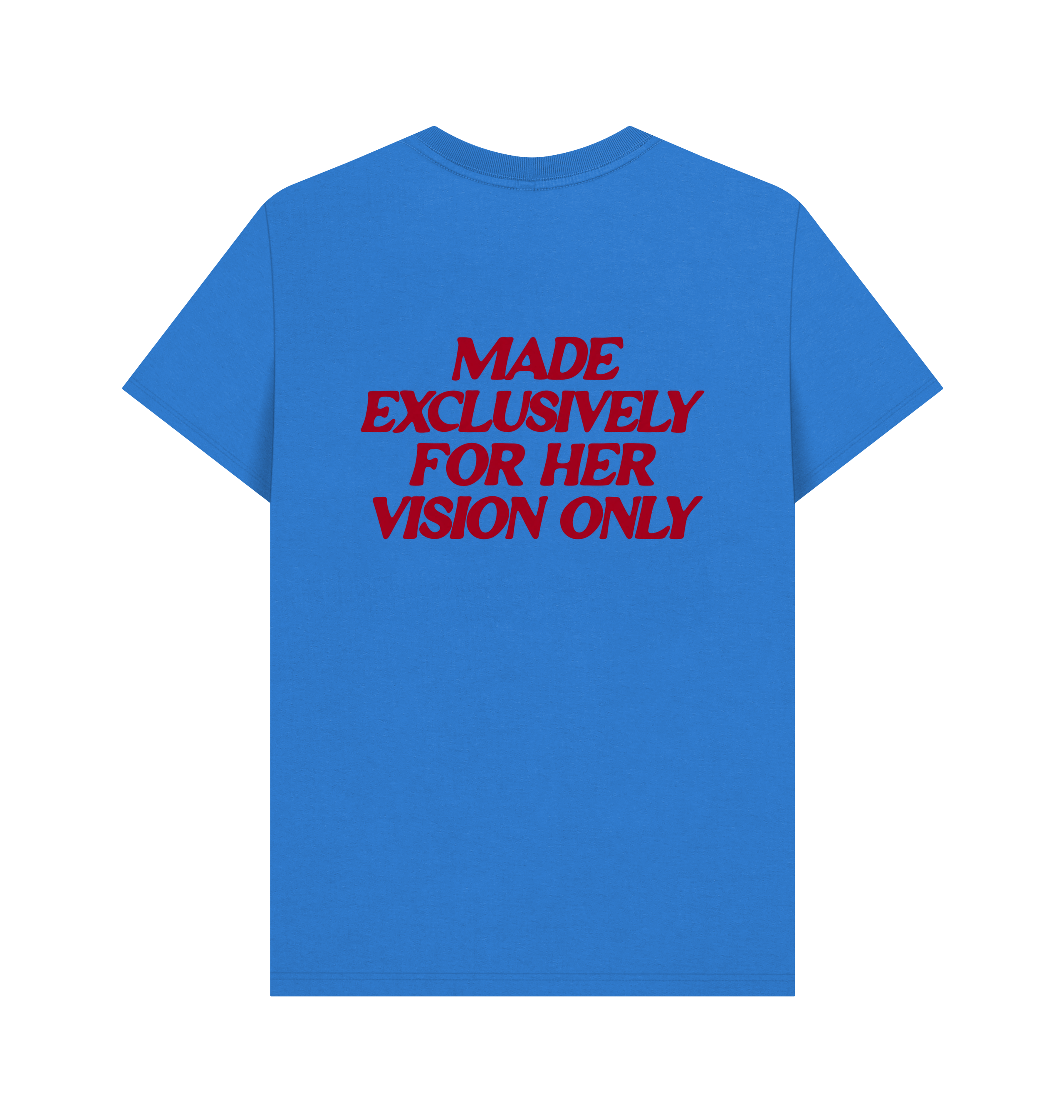 Bright Blue Printed T-shirt Back