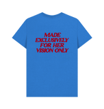 Bright Blue Printed T-shirt Back