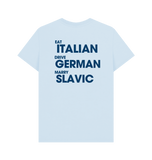 Sky Blue Printed T-shirt Back