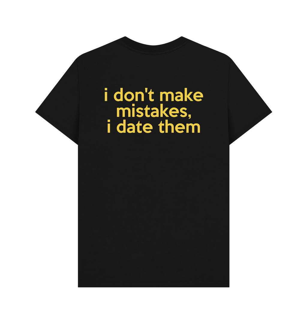 Black Printed T-shirt Back