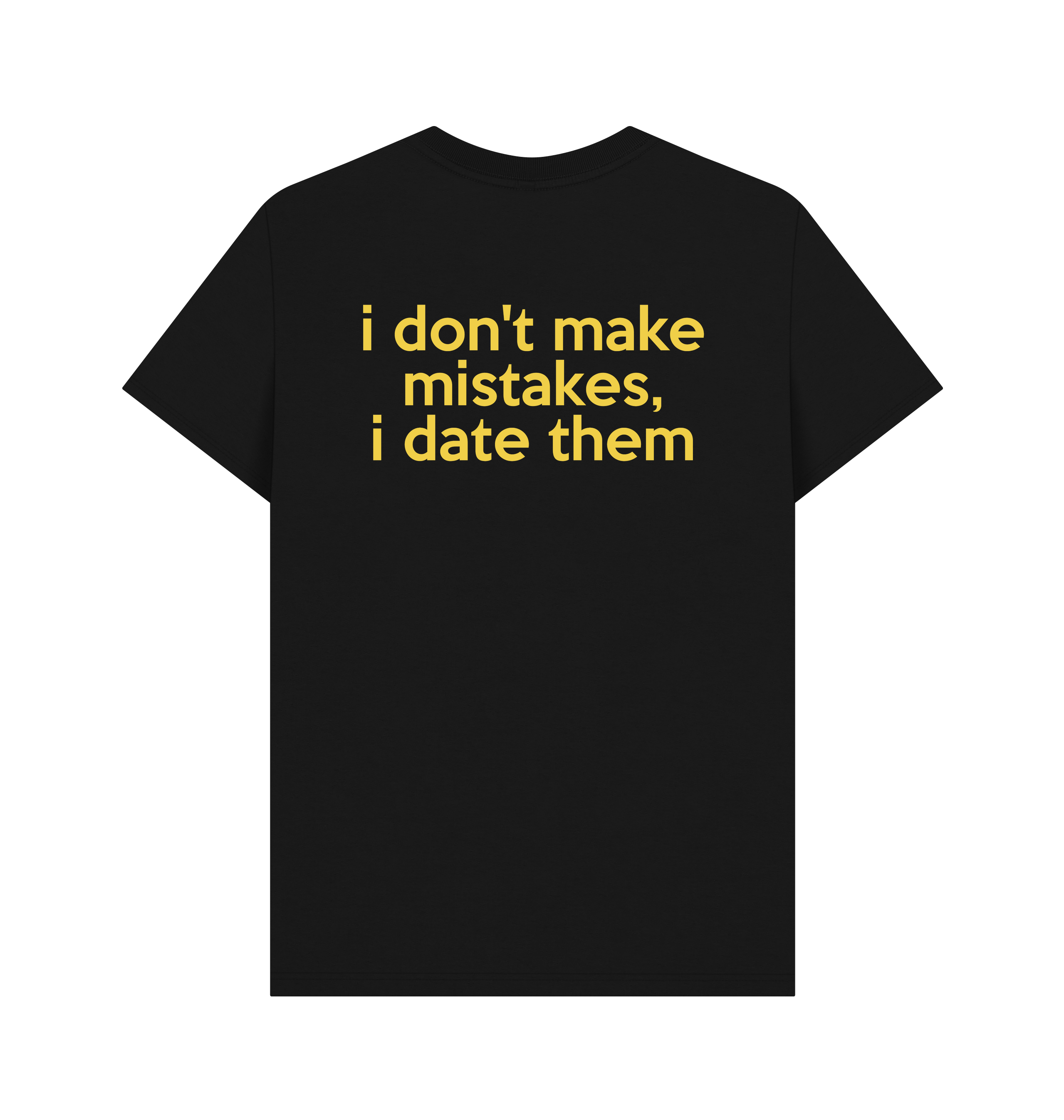 Black Printed T-shirt Back