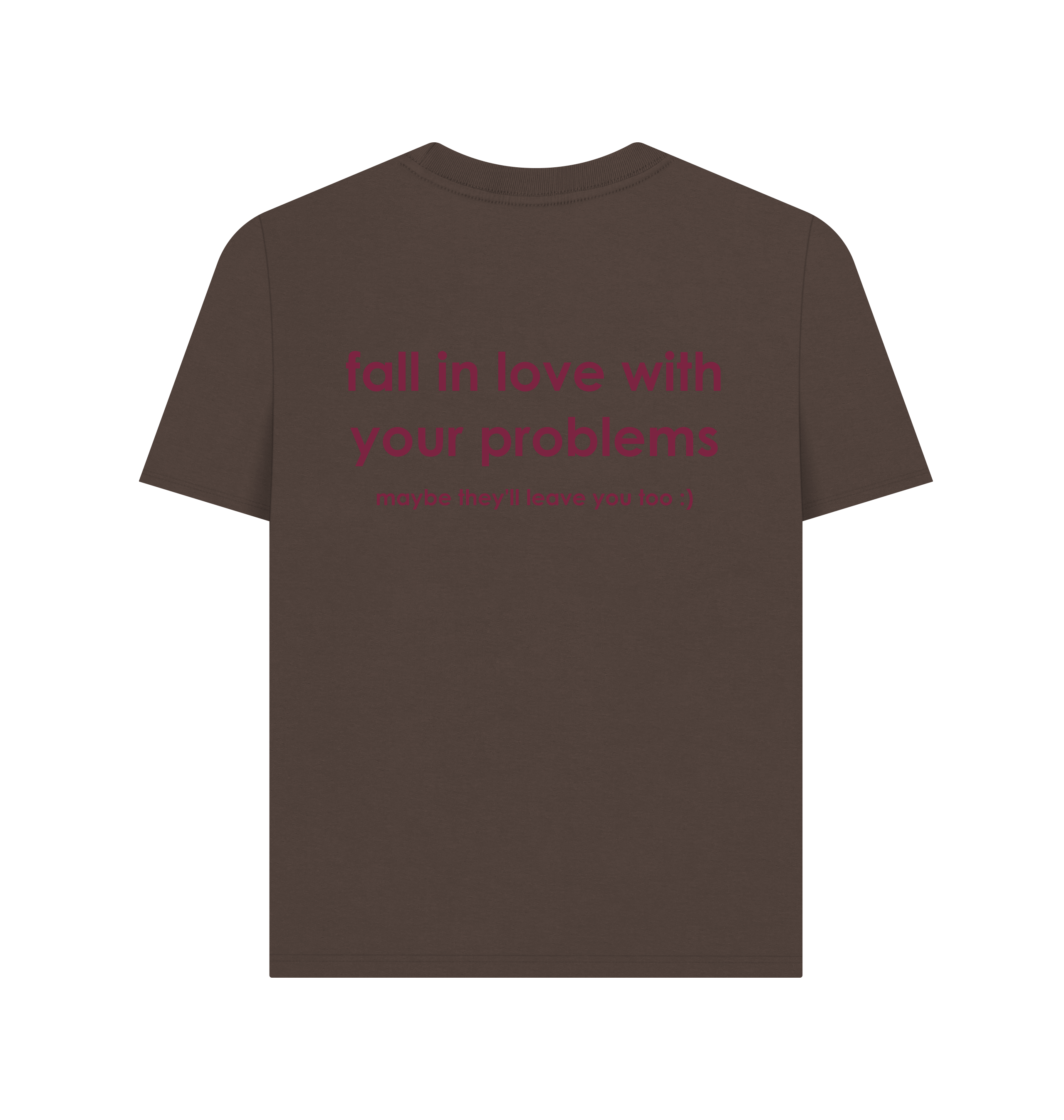 Chocolate Printed T-shirt Back