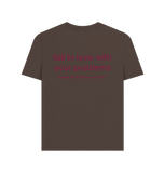 Chocolate Printed T-shirt Back