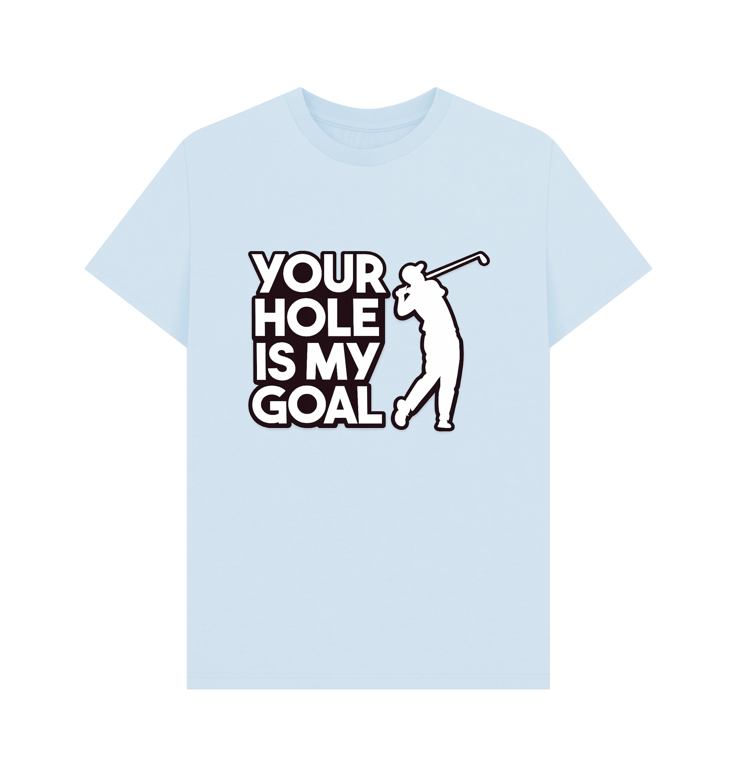Sky Blue Printed T-shirt Front