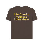Chocolate Printed T-shirt Back