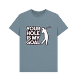 Stone Blue Printed T-shirt Front
