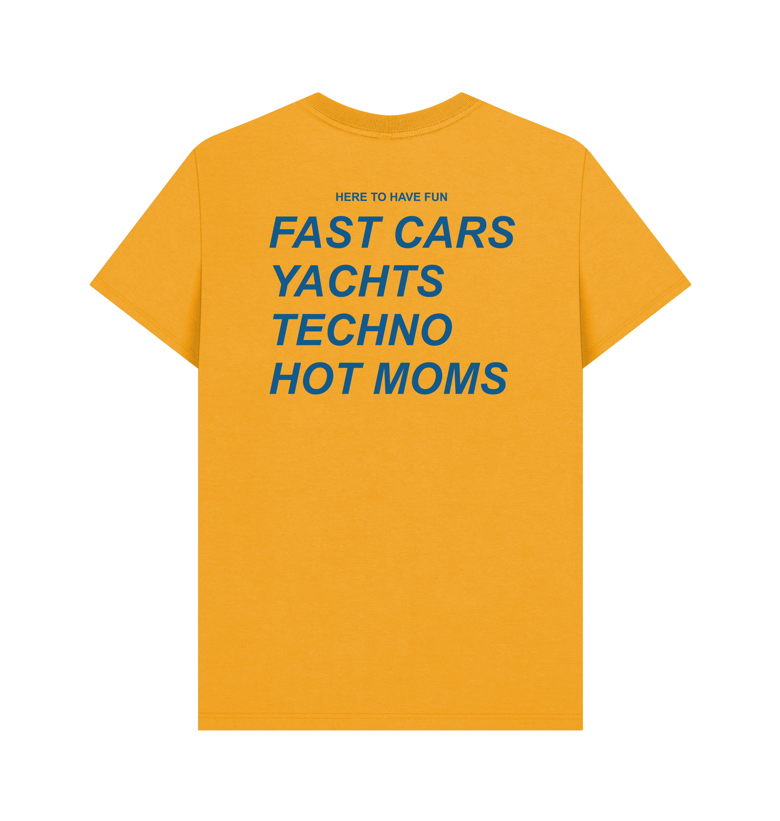 Mustard Printed T-shirt Back