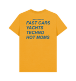 Mustard Printed T-shirt Back