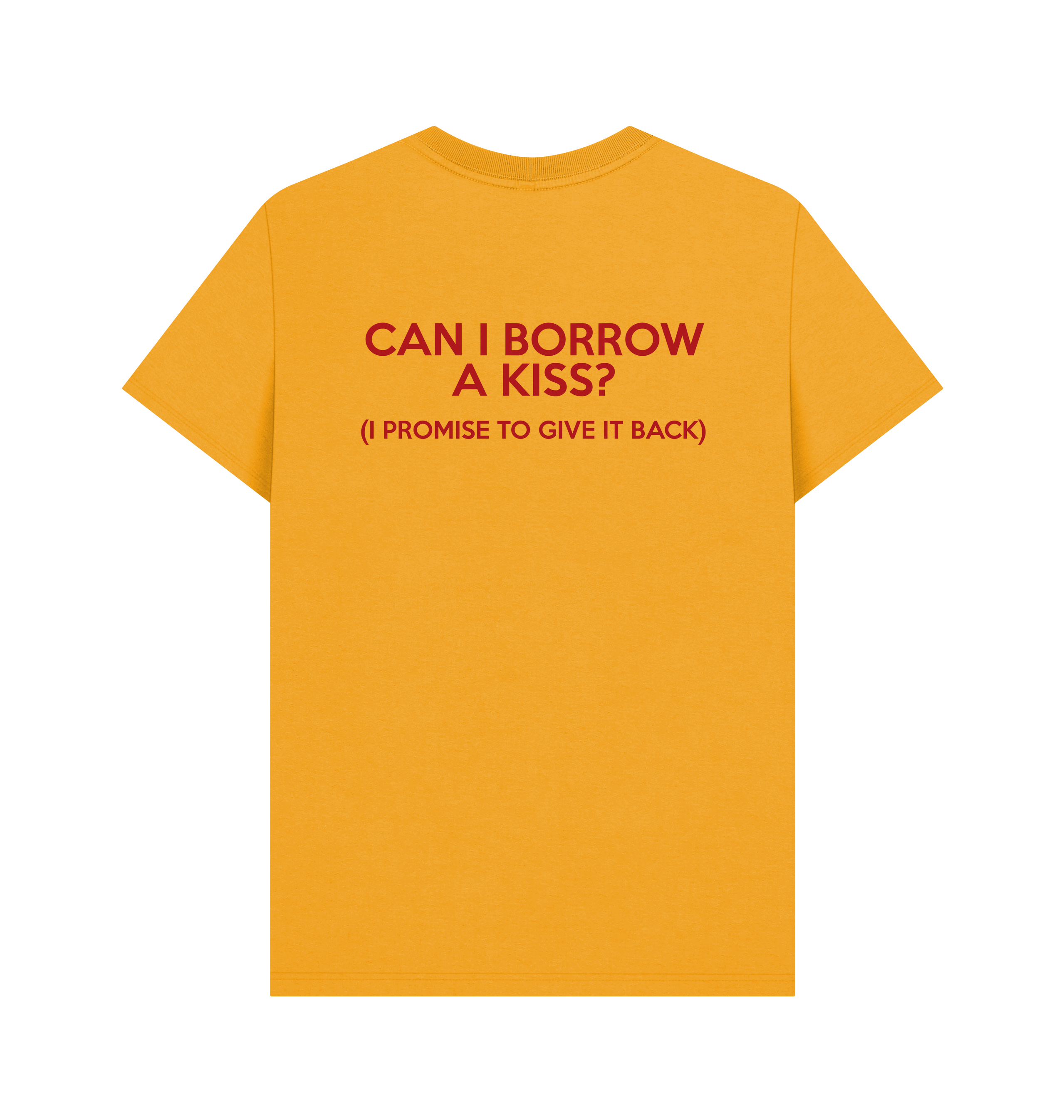 Mustard Printed T-shirt Back