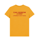 Mustard Printed T-shirt Back