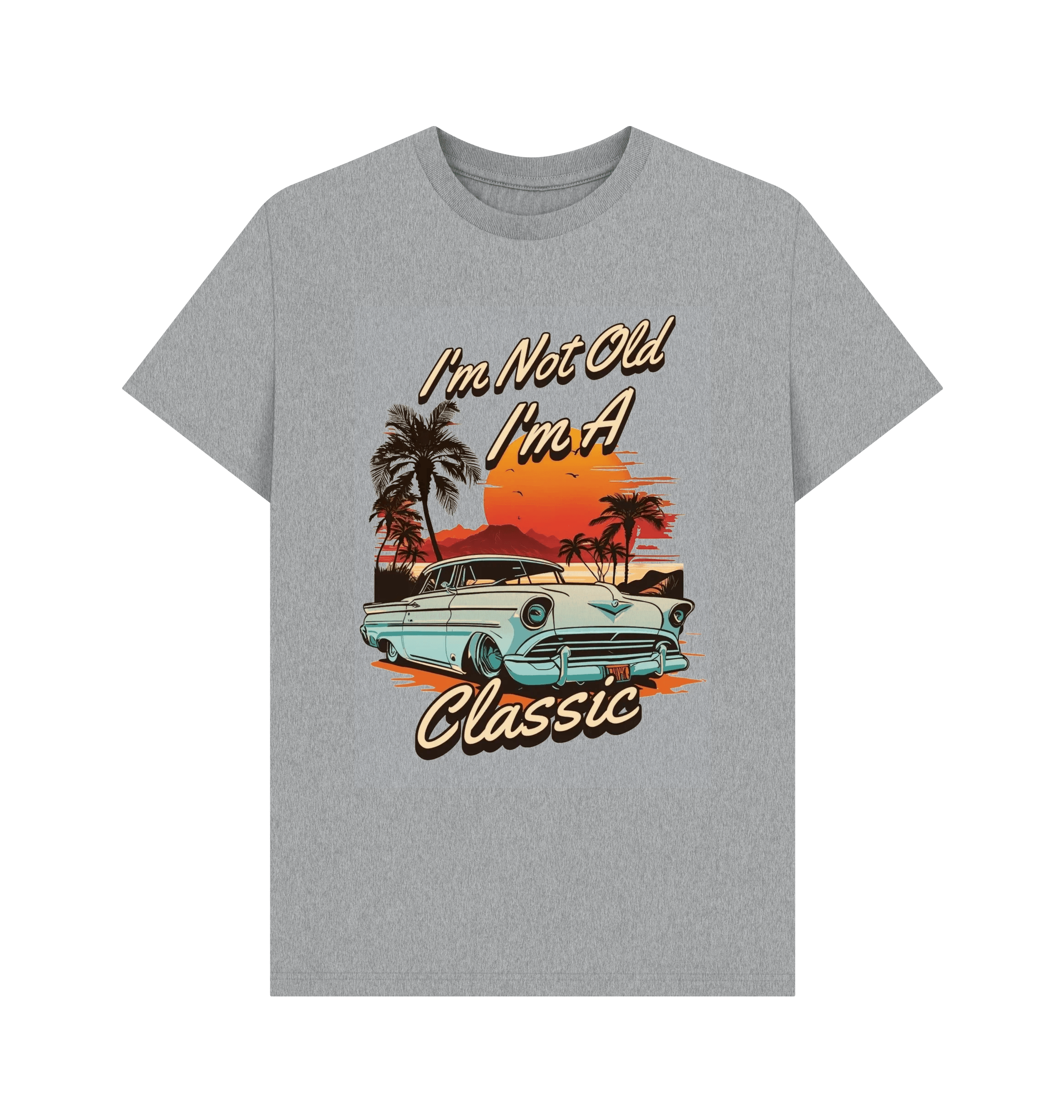 Athletic Grey Printed T-shirt Front