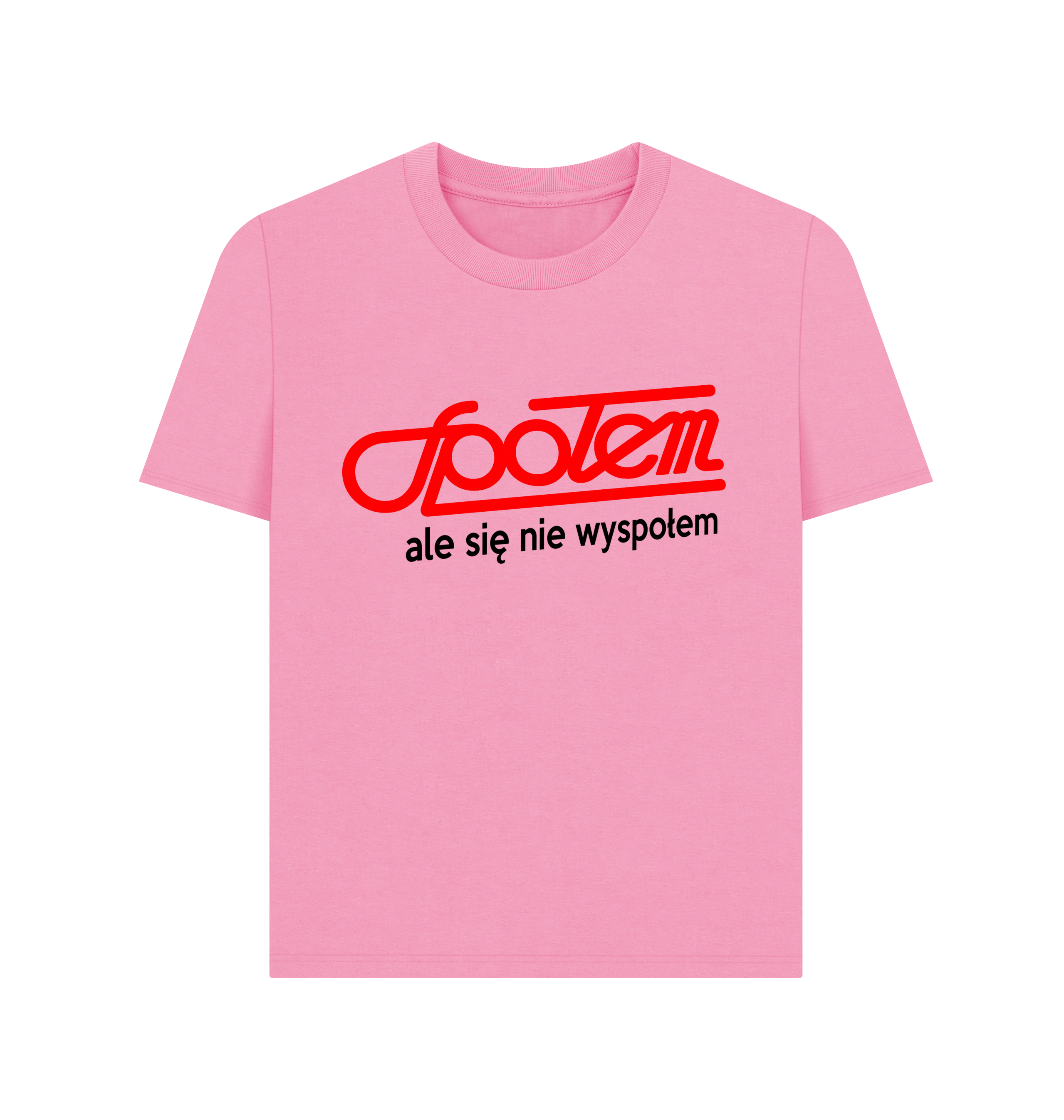 Rose Pink Printed T-shirt Front