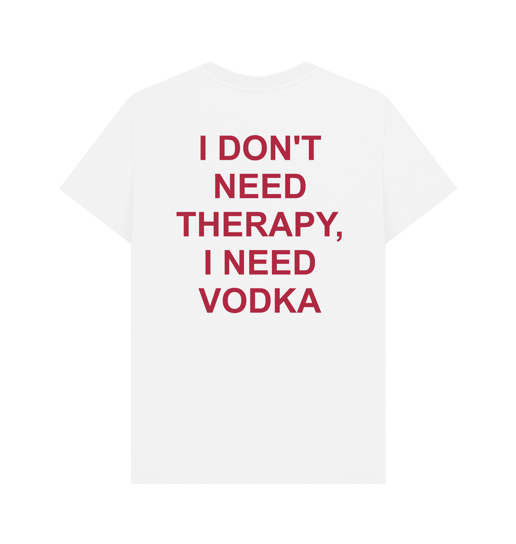 White Printed T-shirt Back