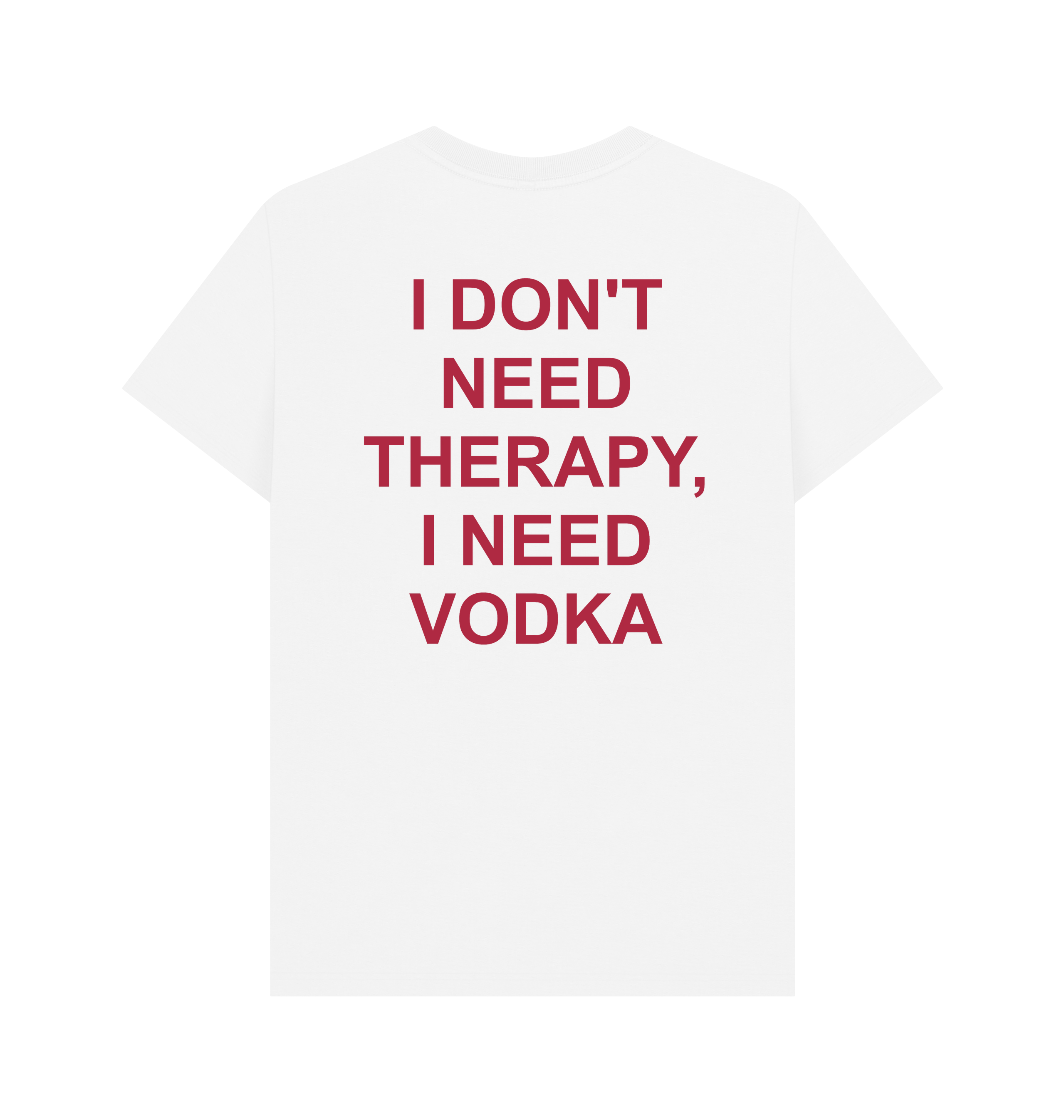 White Printed T-shirt Back
