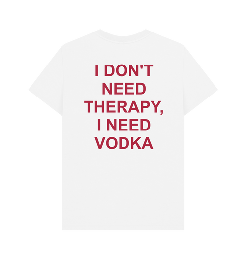 White Printed T-shirt Back