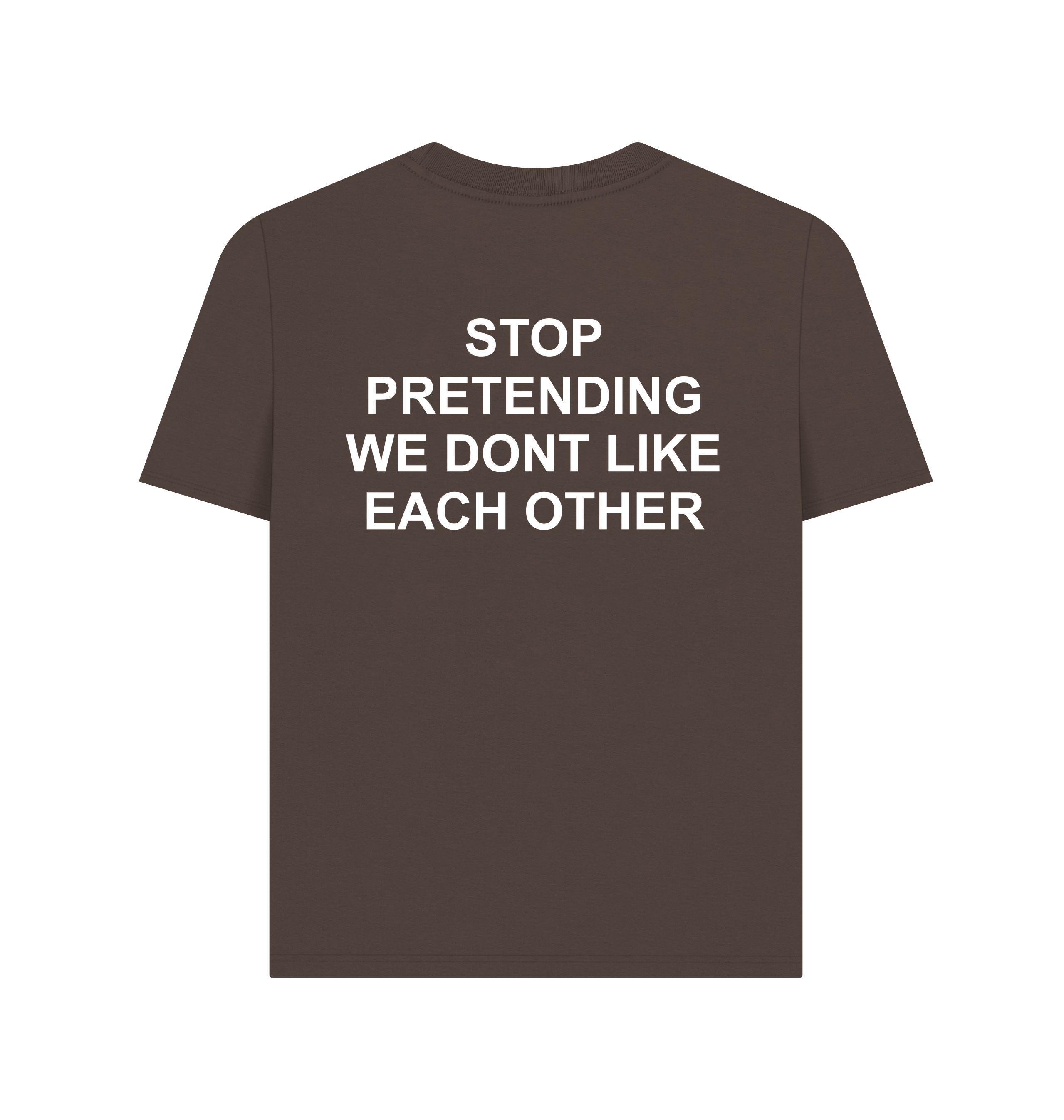 Chocolate Printed T-shirt Back