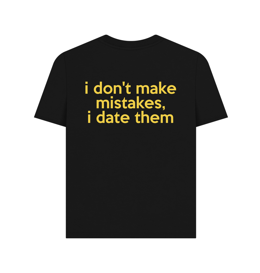 Black Printed T-shirt Back