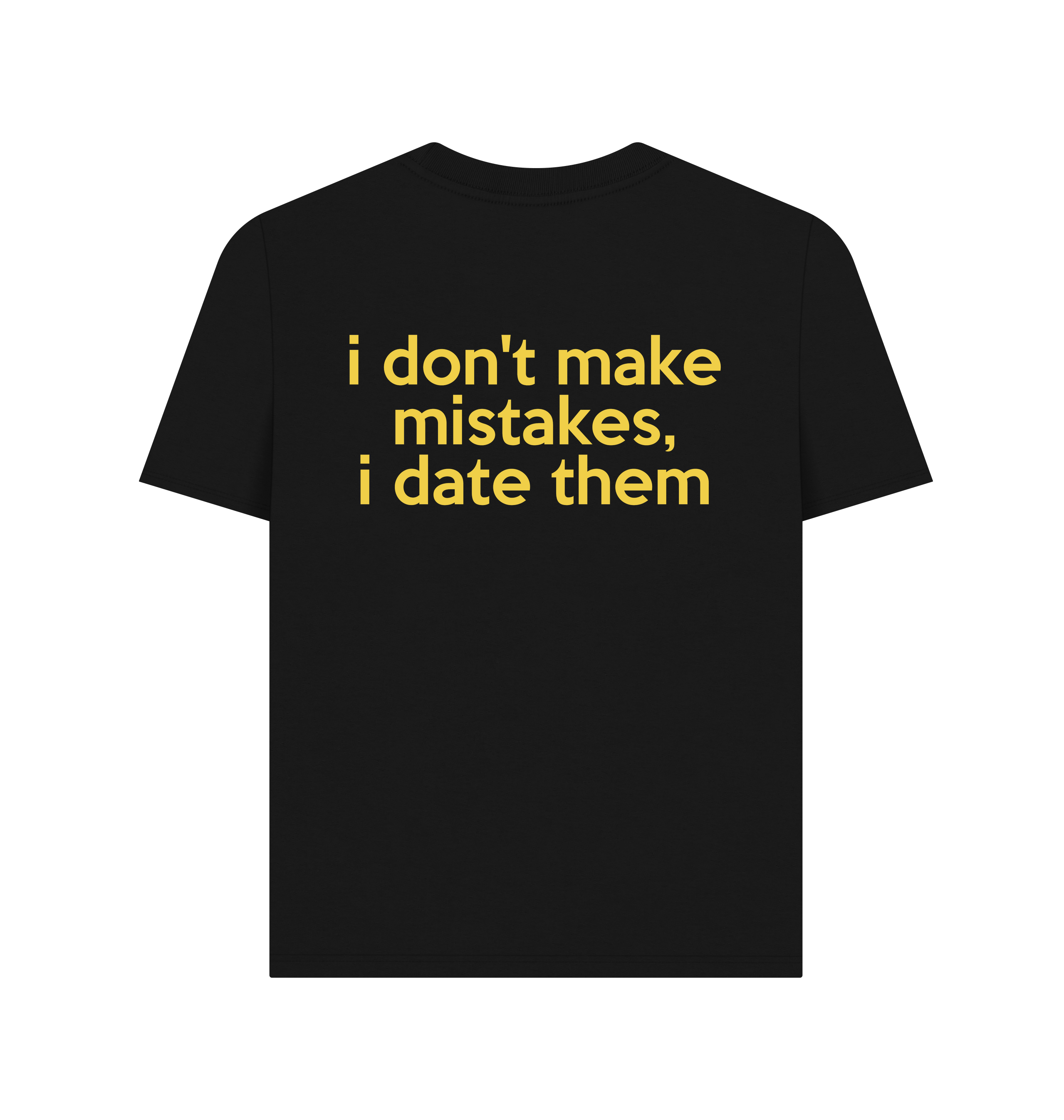 Black Printed T-shirt Back