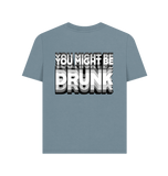 Stone Blue Printed T-shirt Back