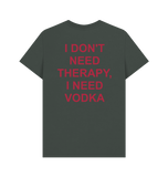 Dark Grey Printed T-shirt Back