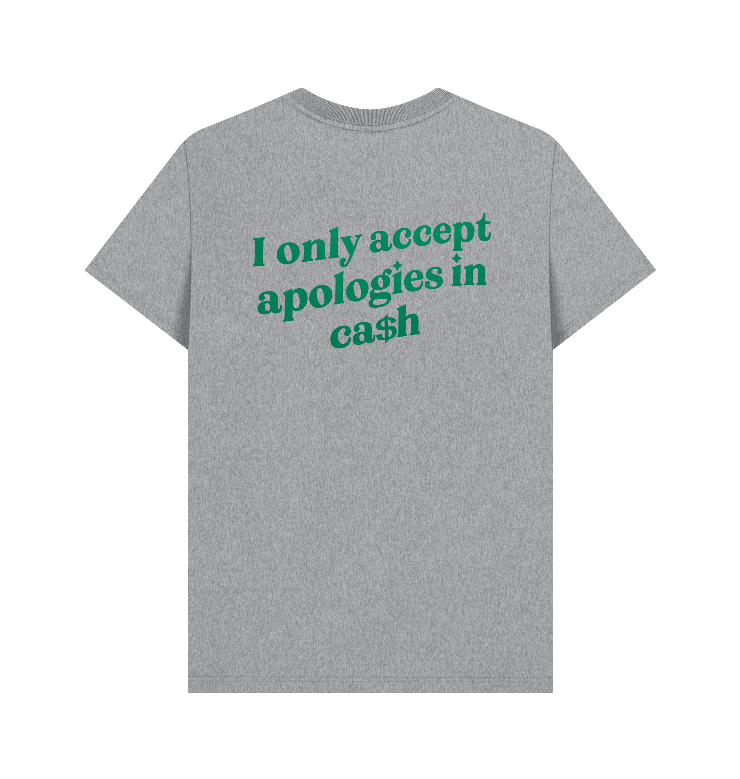 Athletic Grey Printed T-shirt Back