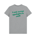 Athletic Grey Printed T-shirt Back