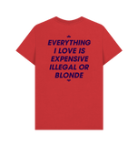 Red Printed T-shirt Back