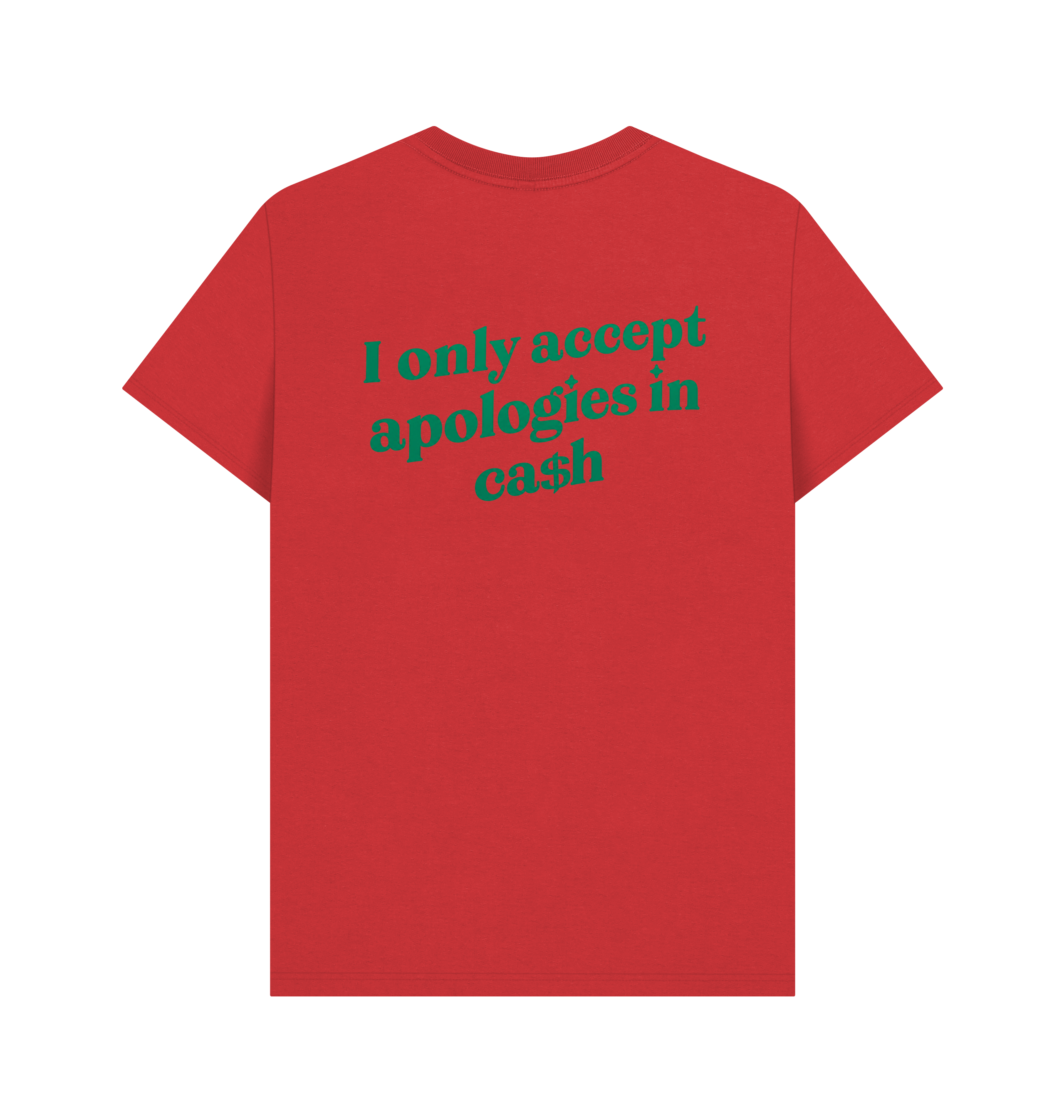 Red Printed T-shirt Back