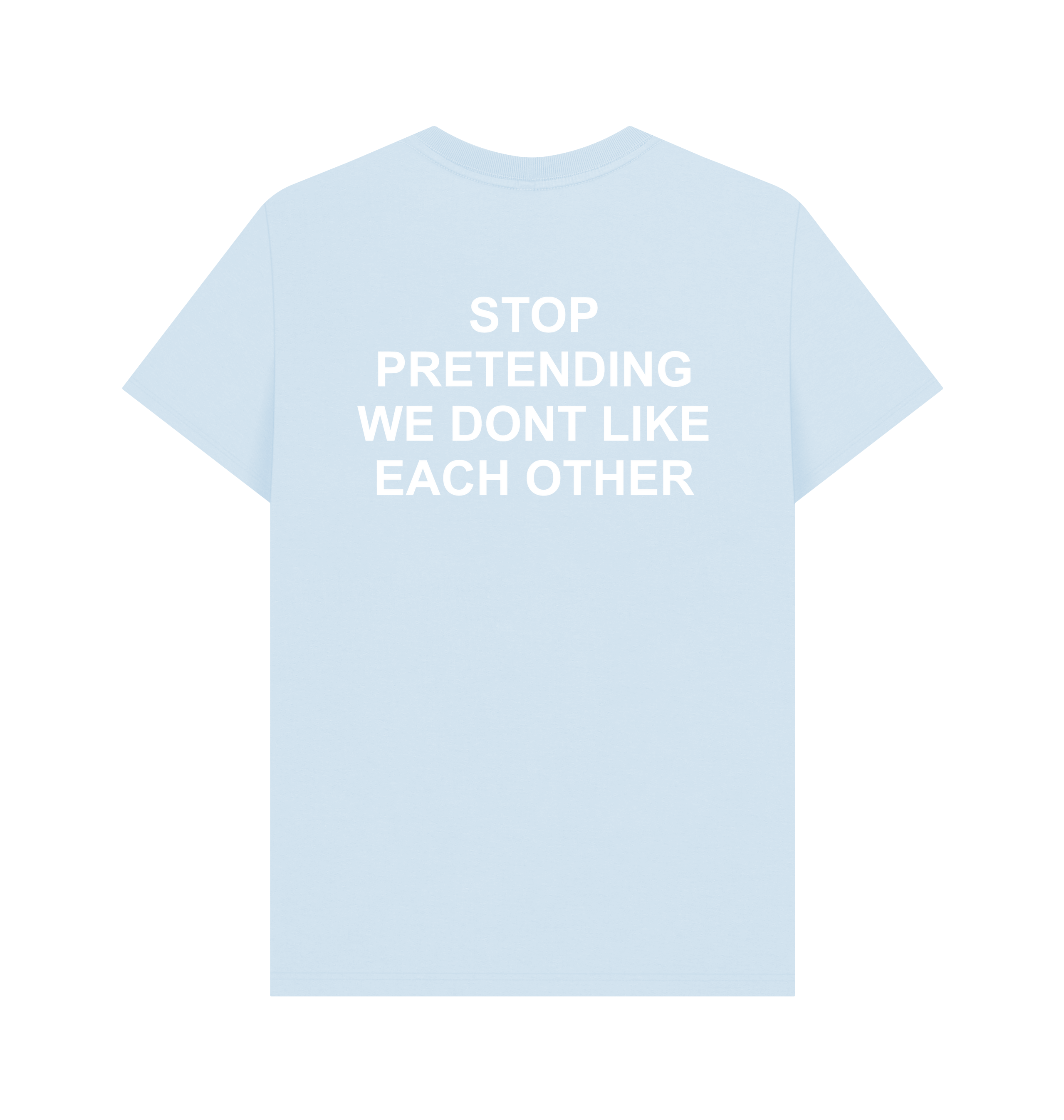 Sky Blue Printed T-shirt Back