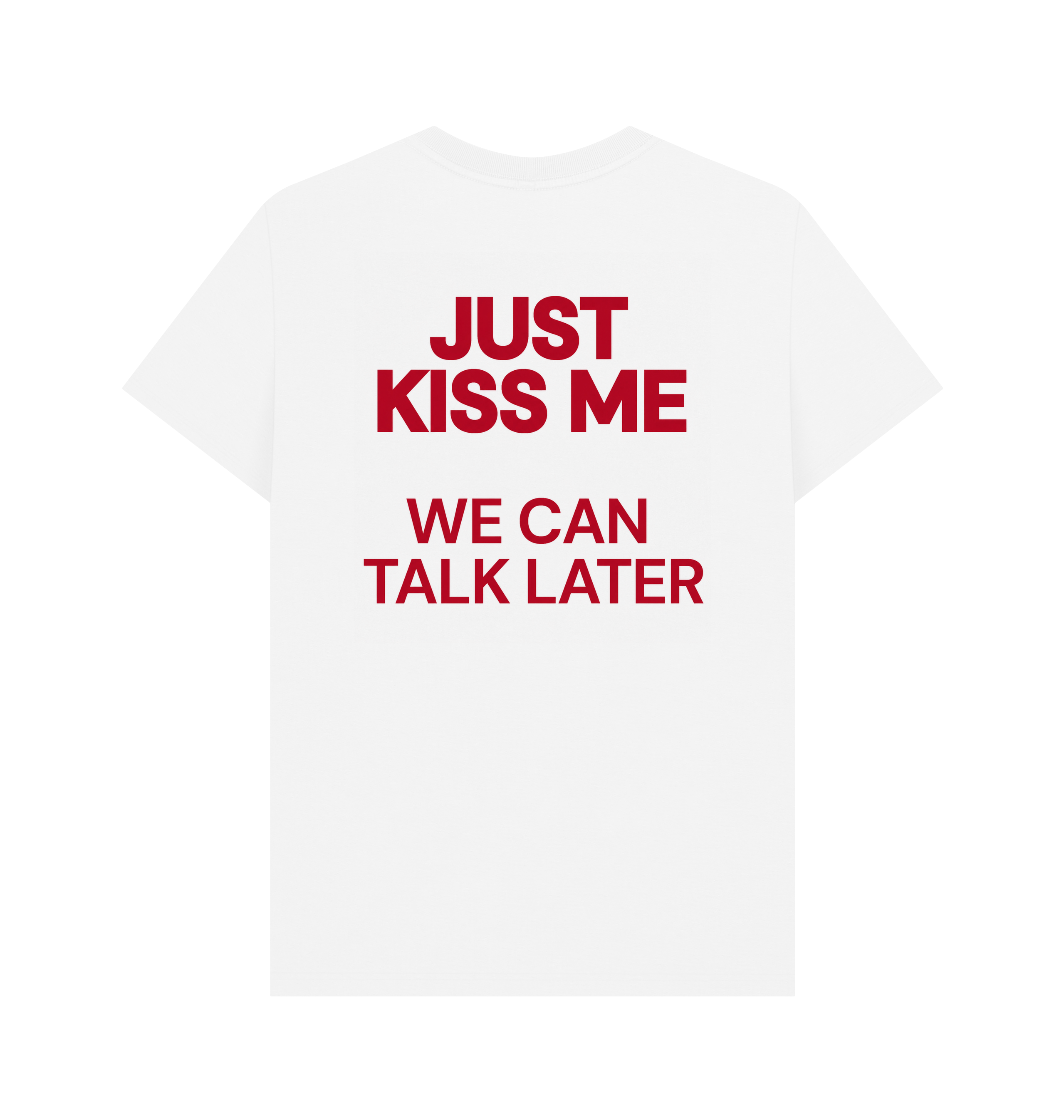 White Printed T-shirt Back