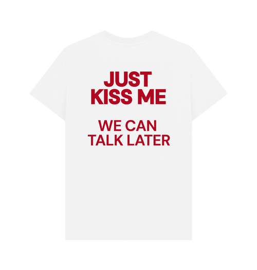 White Printed T-shirt Back