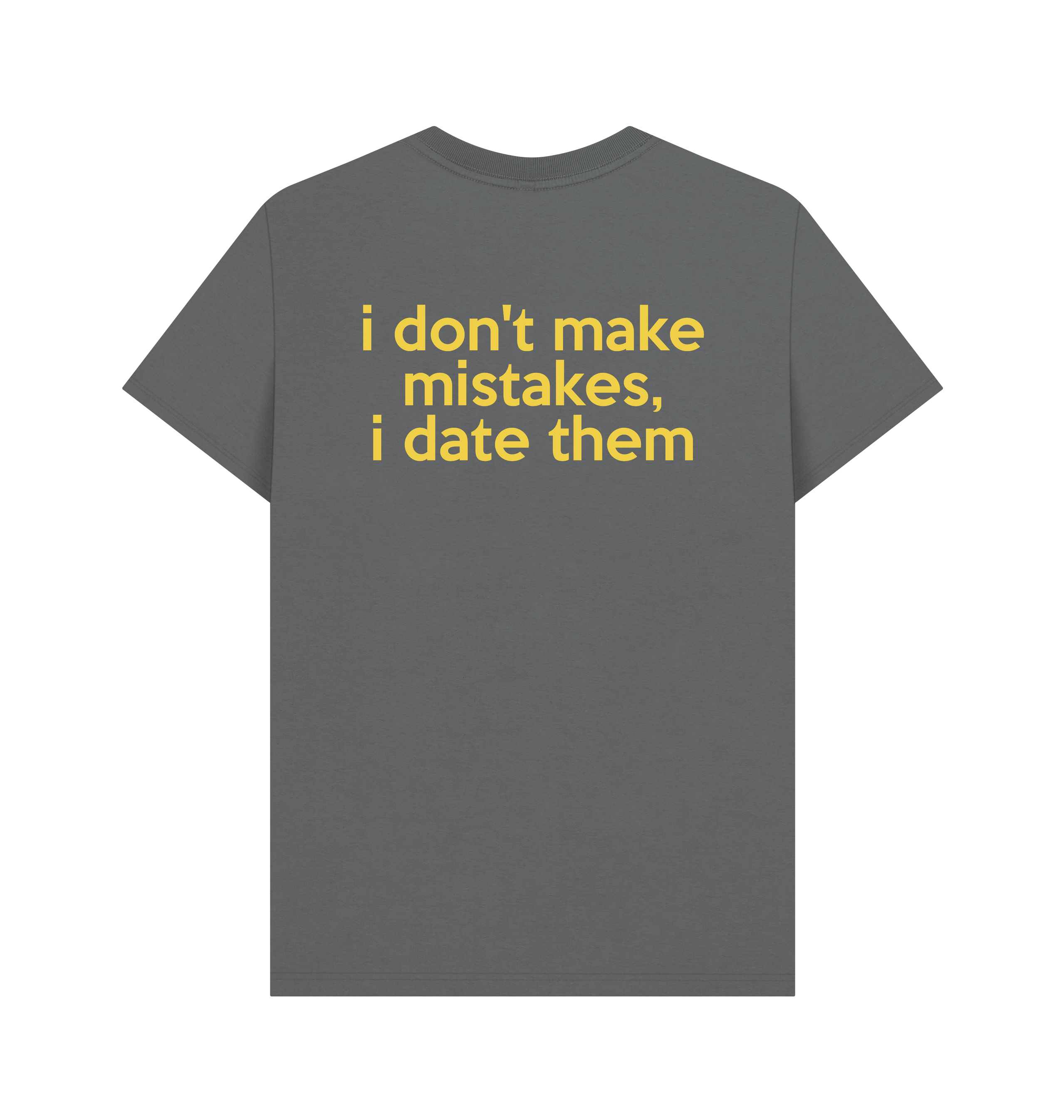 Slate Grey Printed T-shirt Back