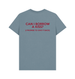 Stone Blue Printed T-shirt Back
