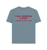 Stone Blue Printed T-shirt Back