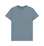 Stone Blue Printed T-shirt Front
