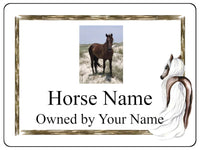 2228 Custom Personalised Horse Photo Name Stable Metal Aluminium Sign Plaque