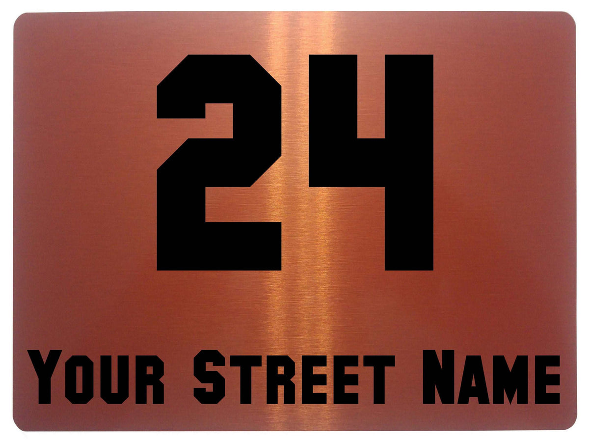 1062 Custom Personalised Address Metal Aluminium Sign Plaque Wall Gate House Office