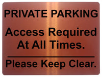 1056 PRIVATE PARKING Keep Clear Metal Aluminium Plaque Sign Door Gate House Office