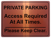 1057 PRIVATE PARKING Keep Clear Metal Aluminium Plaque Sign Door Gate House Office